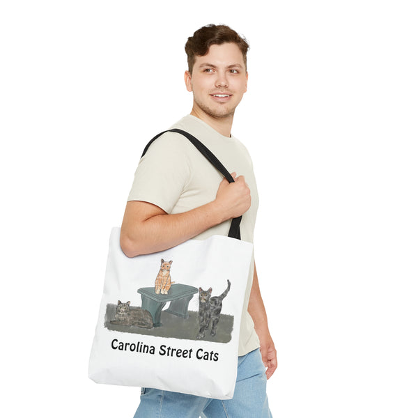 Carolina Street Cats Tote Bag