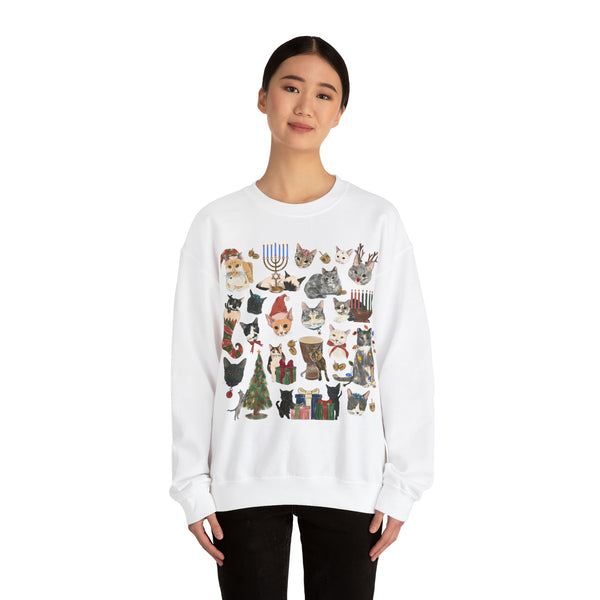 Tabby Trail Holiday Crewneck Sweatshirt