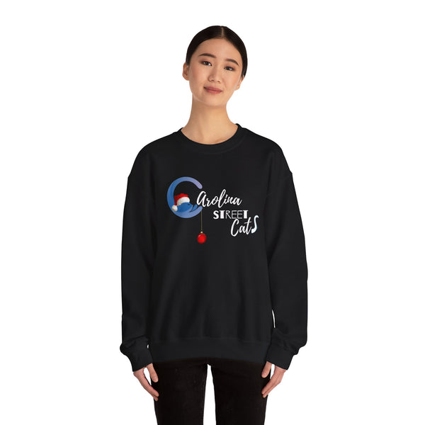 Happy Holidays Carolina Street Cats Crewneck Sweater