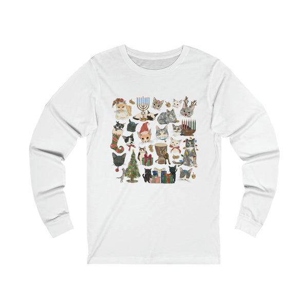 Tabby Trail Holiday Unisex Jersey Long Sleeve Tee