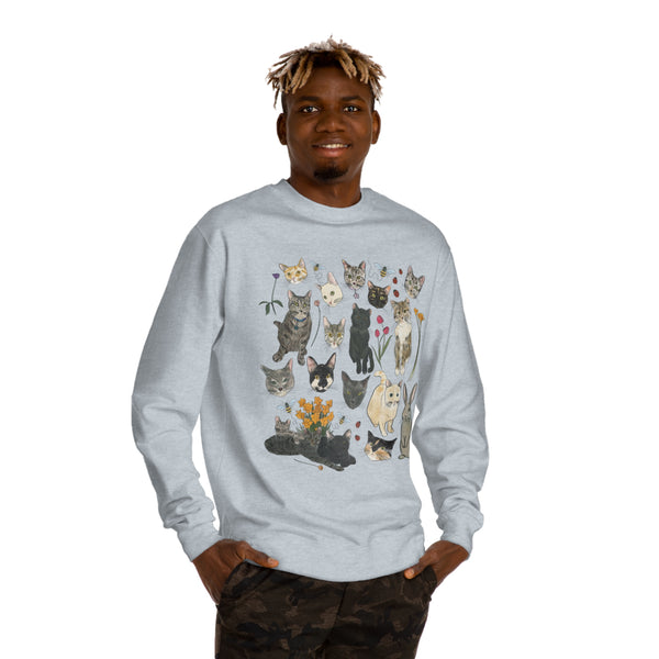 Tabby Trail Unisex Crew Neck Sweatshirt Extended Sizing