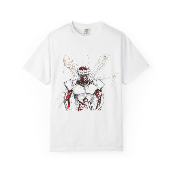 MaxxTEST - Mecha Samurai Sketch Tee — Anime Robot Graphic T-Shirt