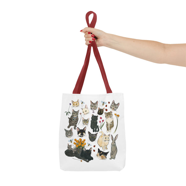 Spring Tabby Trail Canvas Bag