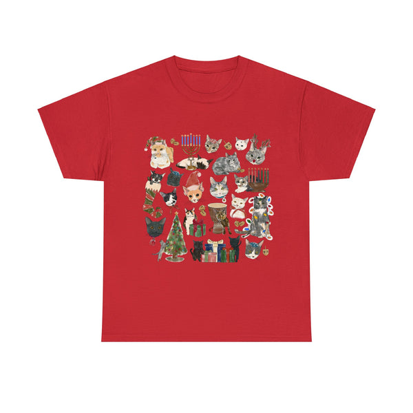 Tabby Trail Holiday Unisex Heavy Cotton Tee