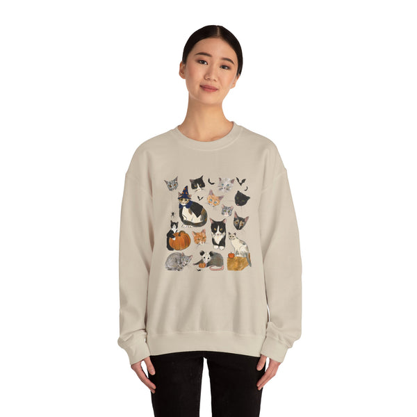 FALL Carolina Street Cats Logo Crewneck Sweatshirt