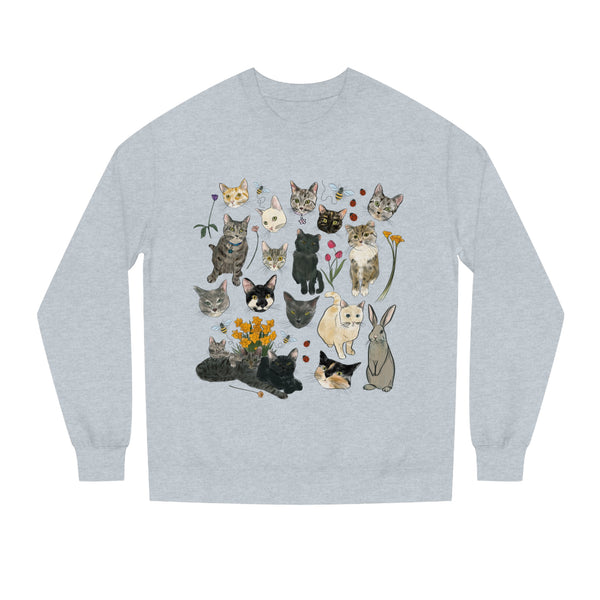 Tabby Trail Unisex Crew Neck Sweatshirt Extended Sizing