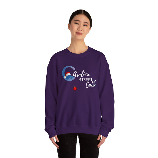 Happy Holidays Carolina Street Cats Crewneck Sweater