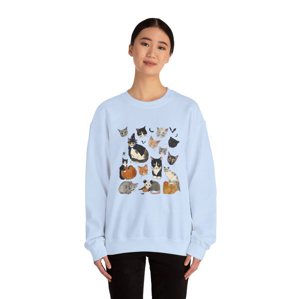 FALL Carolina Street Cats Logo Crewneck Sweatshirt