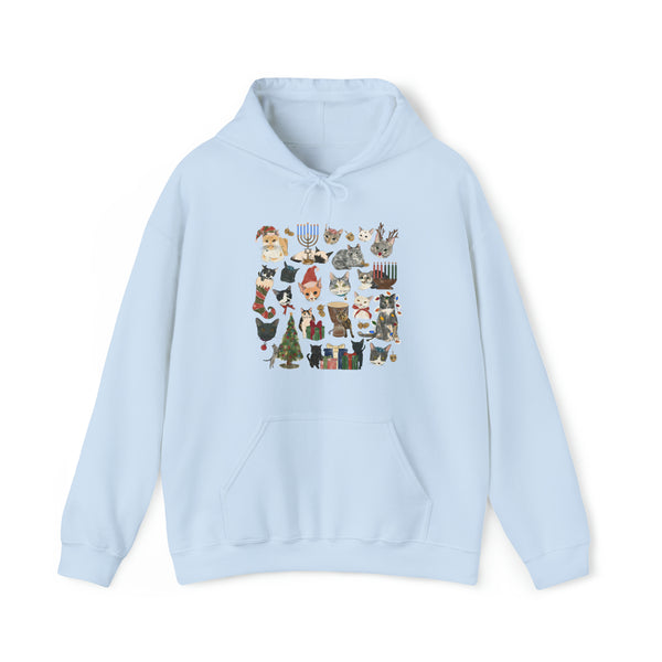 Tabby Trail Holiday Unisex Heavy Blend™ Hooded Sweatshirt