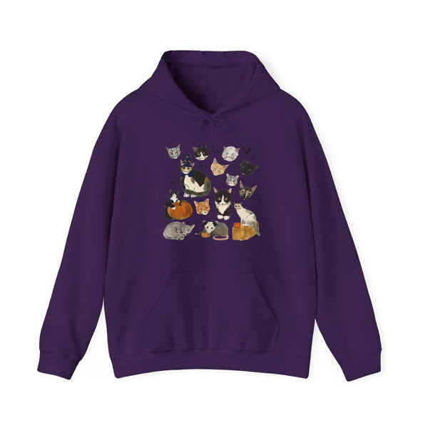 FALL Carolina Street Cats Logo Unisex Heavy Blend™ Hooded Sweatshirt