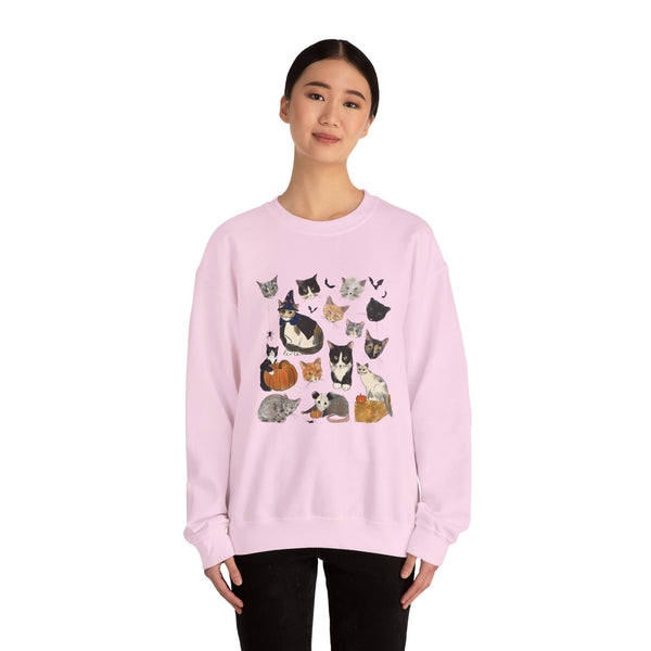 FALL Carolina Street Cats Logo Crewneck Sweatshirt