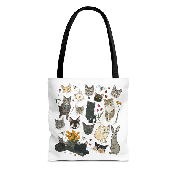 Spring Tabby Trail Canvas Bag