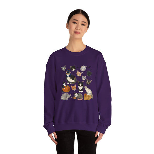 FALL Carolina Street Cats Logo Crewneck Sweatshirt