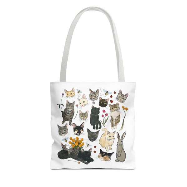 Spring Tabby Trail Canvas Bag