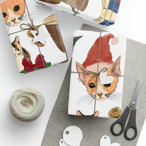 Tabby Trail Holiday Wrapping Papers