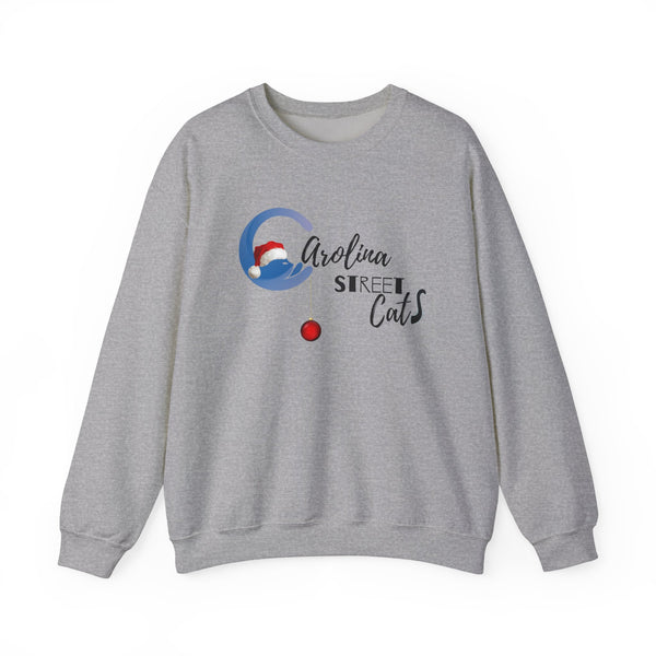 Happy Holidays Carolina Street Cats Crewneck Sweater