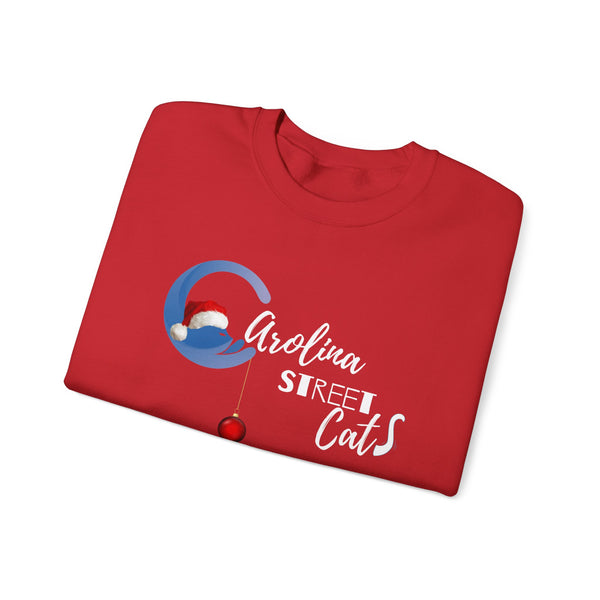 Happy Holidays Carolina Street Cats Crewneck Sweater