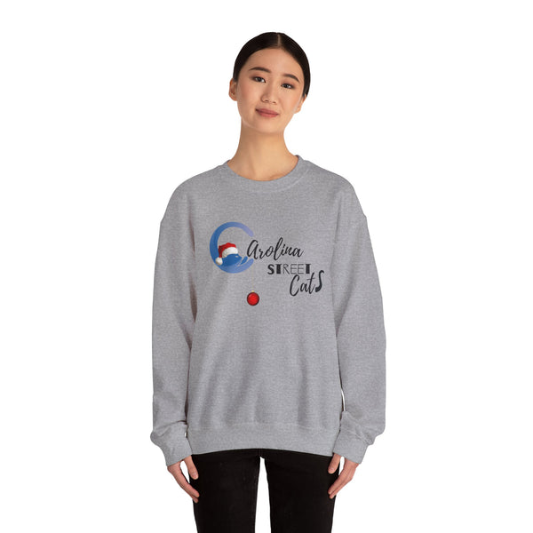 Happy Holidays Carolina Street Cats Crewneck Sweater