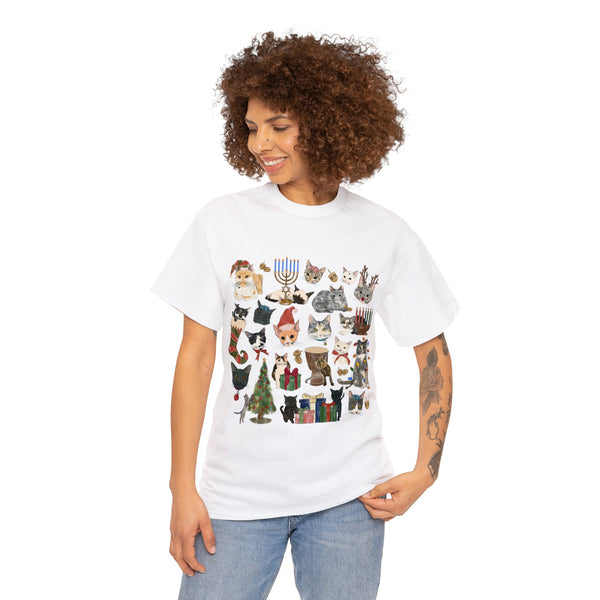 Tabby Trail Holiday Unisex Heavy Cotton Tee