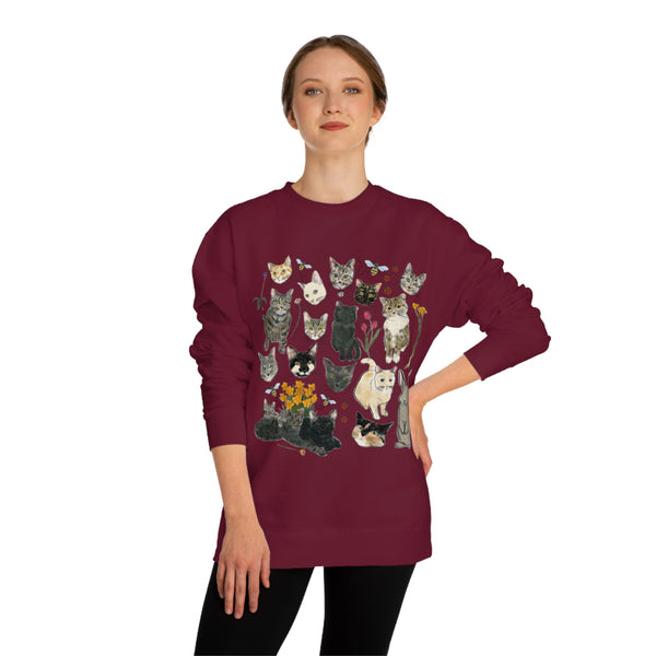 Tabby Trail Unisex Crew Neck Sweatshirt Extended Sizing