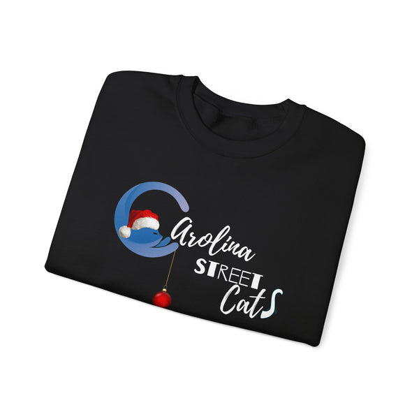 Happy Holidays Carolina Street Cats Crewneck Sweater