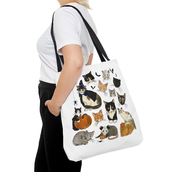 FALL Carolina Street Cats Tote Bag