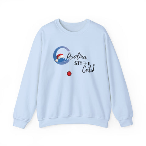 Happy Holidays Carolina Street Cats Crewneck Sweater