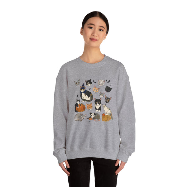 FALL Carolina Street Cats Logo Crewneck Sweatshirt