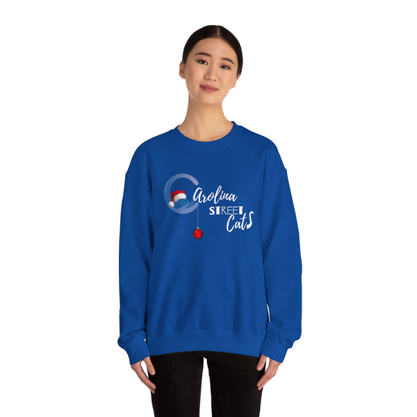 Happy Holidays Carolina Street Cats Crewneck Sweater