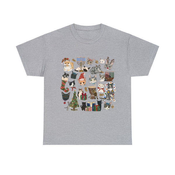 Tabby Trail Holiday Unisex Heavy Cotton Tee