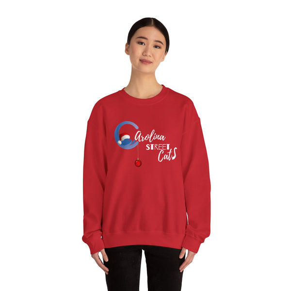 Happy Holidays Carolina Street Cats Crewneck Sweater