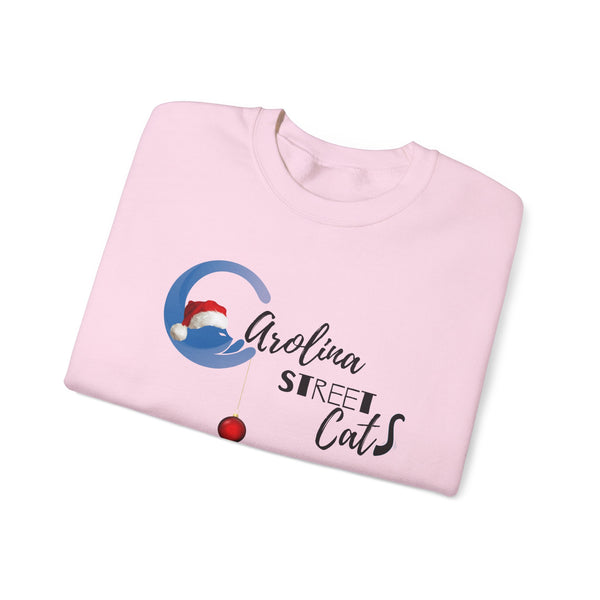 Happy Holidays Carolina Street Cats Crewneck Sweater