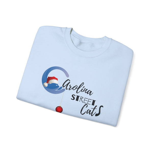 Happy Holidays Carolina Street Cats Crewneck Sweater