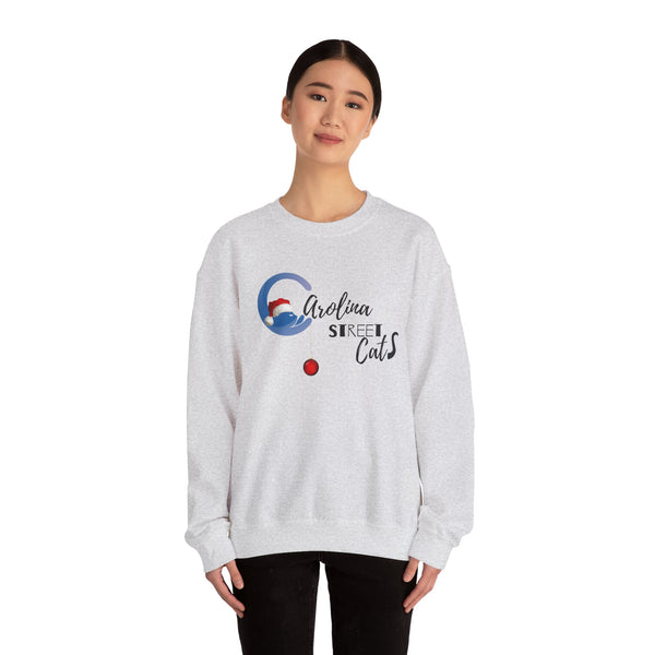 Happy Holidays Carolina Street Cats Crewneck Sweater