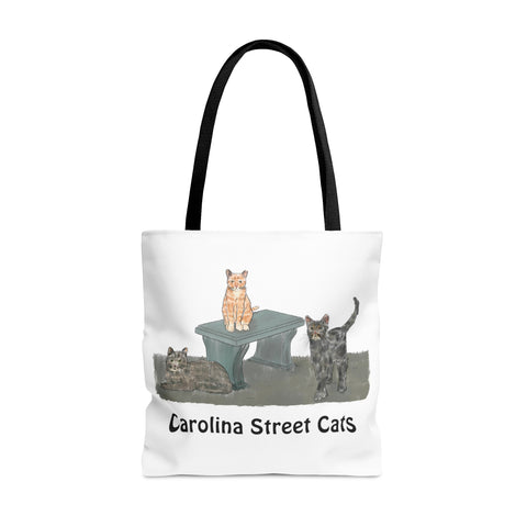 Carolina Street Cats Tote Bag