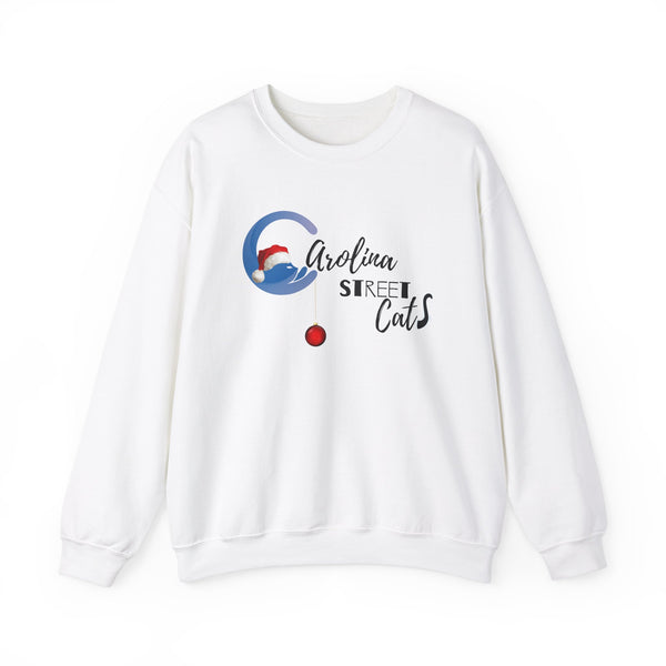 Happy Holidays Carolina Street Cats Crewneck Sweater