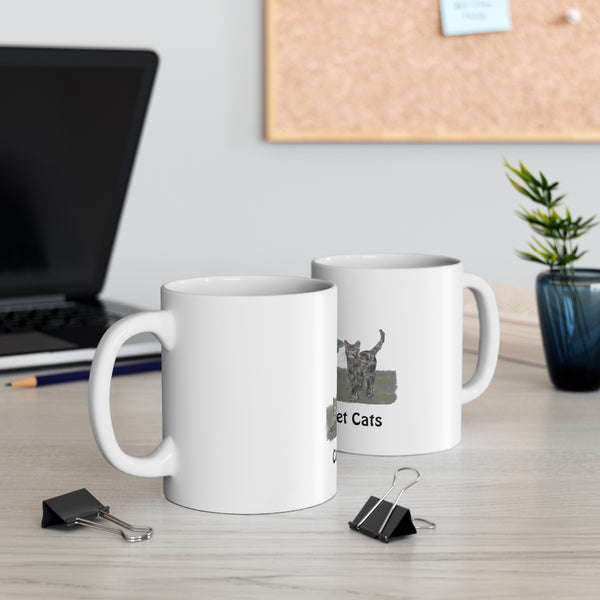 Carolina Street Cats Mug 11oz