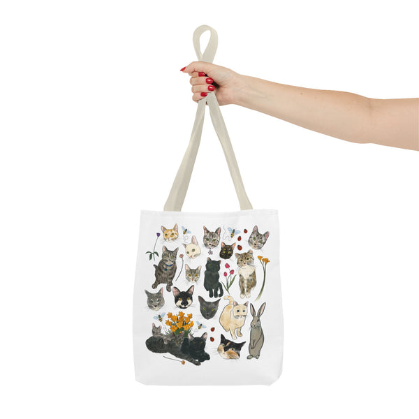 Spring Tabby Trail Canvas Bag