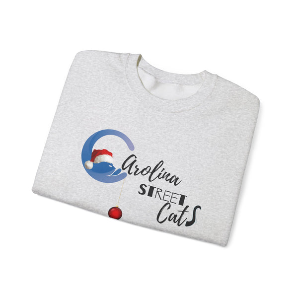 Happy Holidays Carolina Street Cats Crewneck Sweater