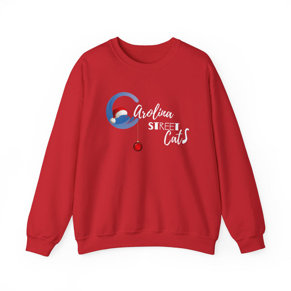 Happy Holidays Carolina Street Cats Crewneck Sweater