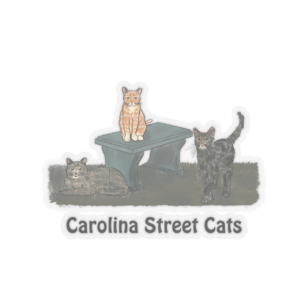 Carolina Street Cats Cut Stickers