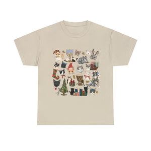 Tabby Trail Holiday Unisex Heavy Cotton Tee