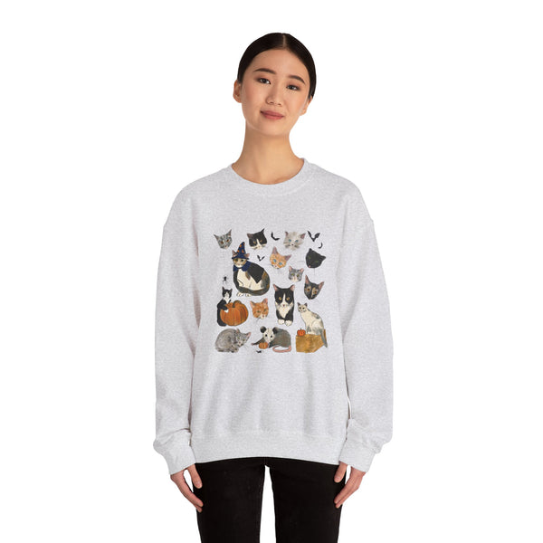 FALL Carolina Street Cats Logo Crewneck Sweatshirt