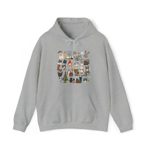 Tabby Trail Holiday Unisex Heavy Blend™ Hooded Sweatshirt