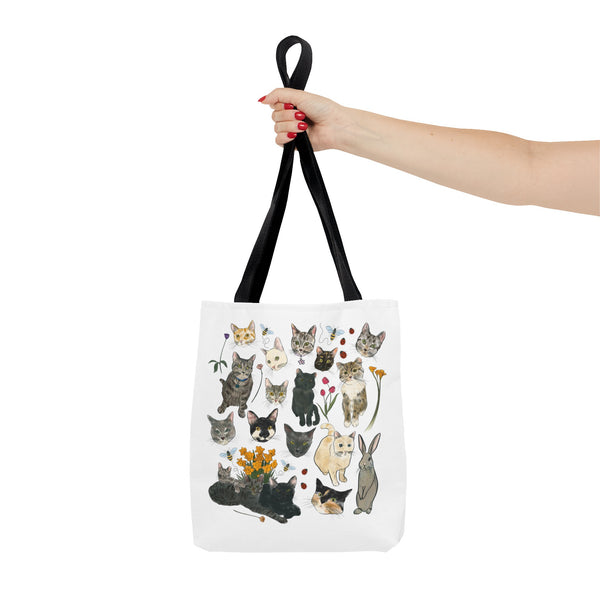 Spring Tabby Trail Canvas Bag