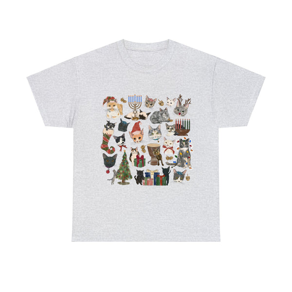 Tabby Trail Holiday Unisex Heavy Cotton Tee