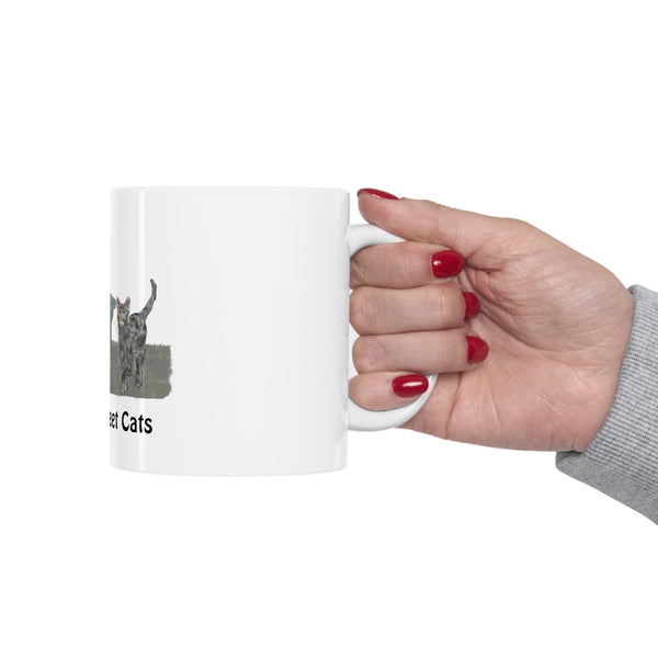 Carolina Street Cats Mug 11oz