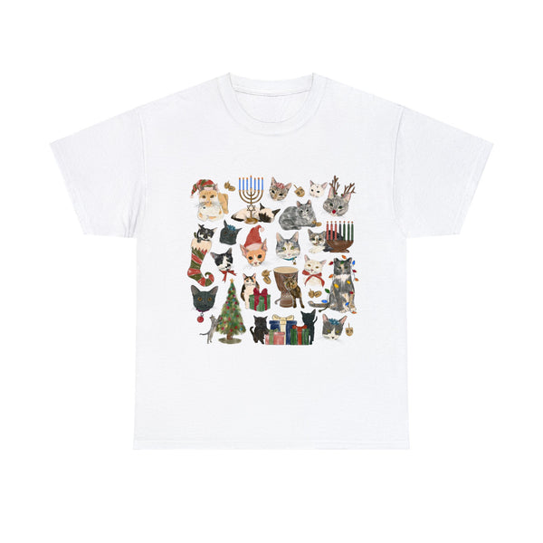 Tabby Trail Holiday Unisex Heavy Cotton Tee