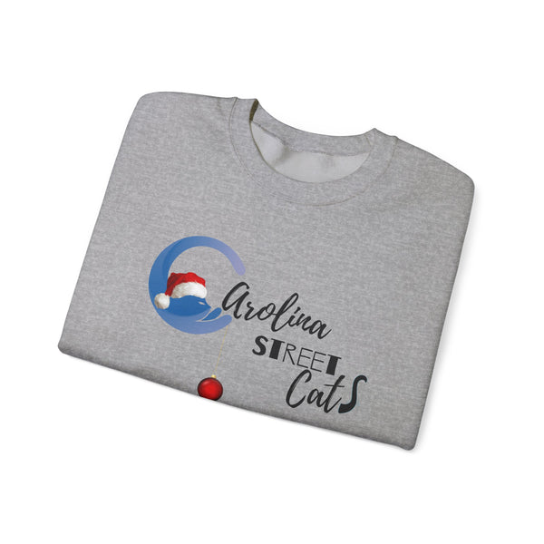 Happy Holidays Carolina Street Cats Crewneck Sweater