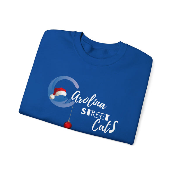 Happy Holidays Carolina Street Cats Crewneck Sweater